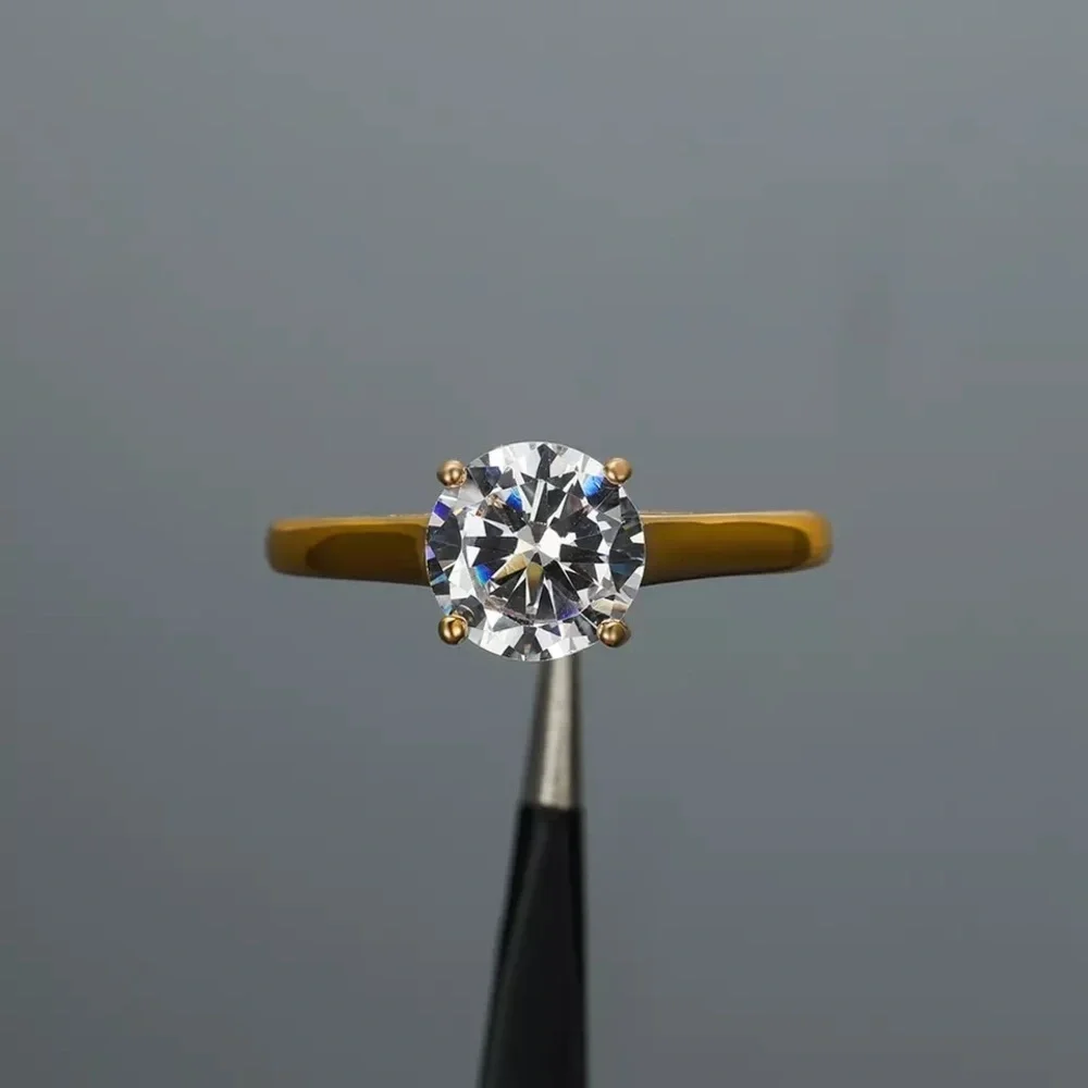 925 White Crystal Stone Luxury Ring 💍